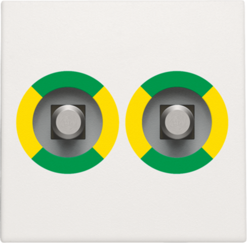 Afwerkingsset voor stopcontact met dubbel potentiaalvereffen