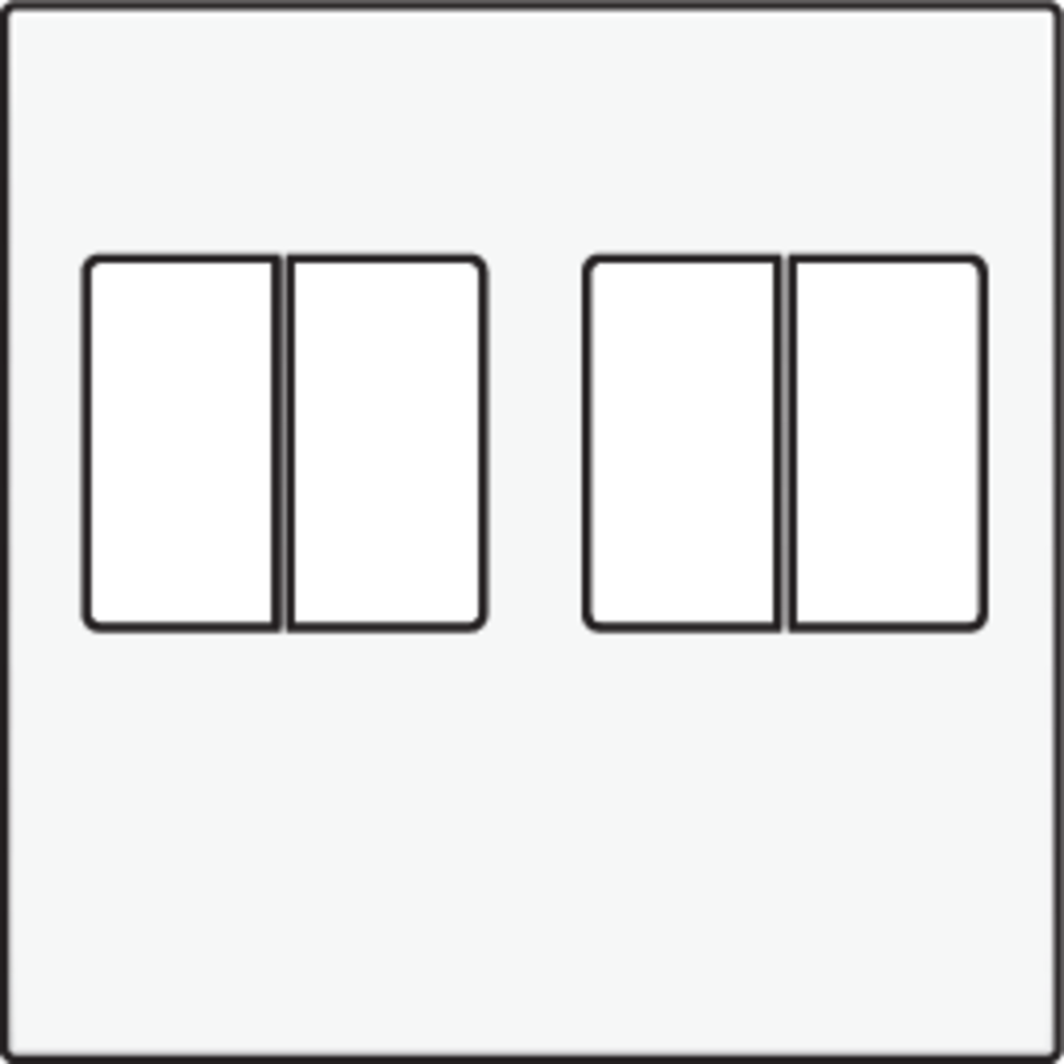 Niko 101-69701: Afwerkingsset voor tweevoudige luidsprekeraansluiting, white - Image 2