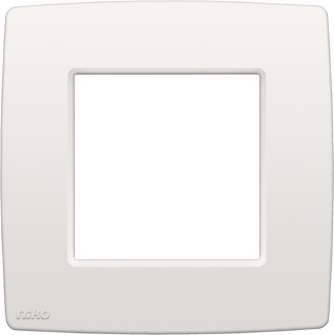 Enkelvoudige afdekplaat, Niko Original white