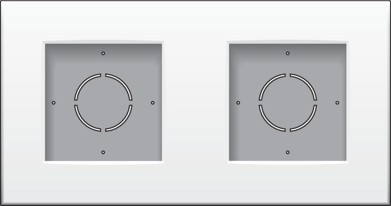 Niko 101-80200: Tweevoudige opbouwkit voor twee inbouwfuncties, white - Image 2