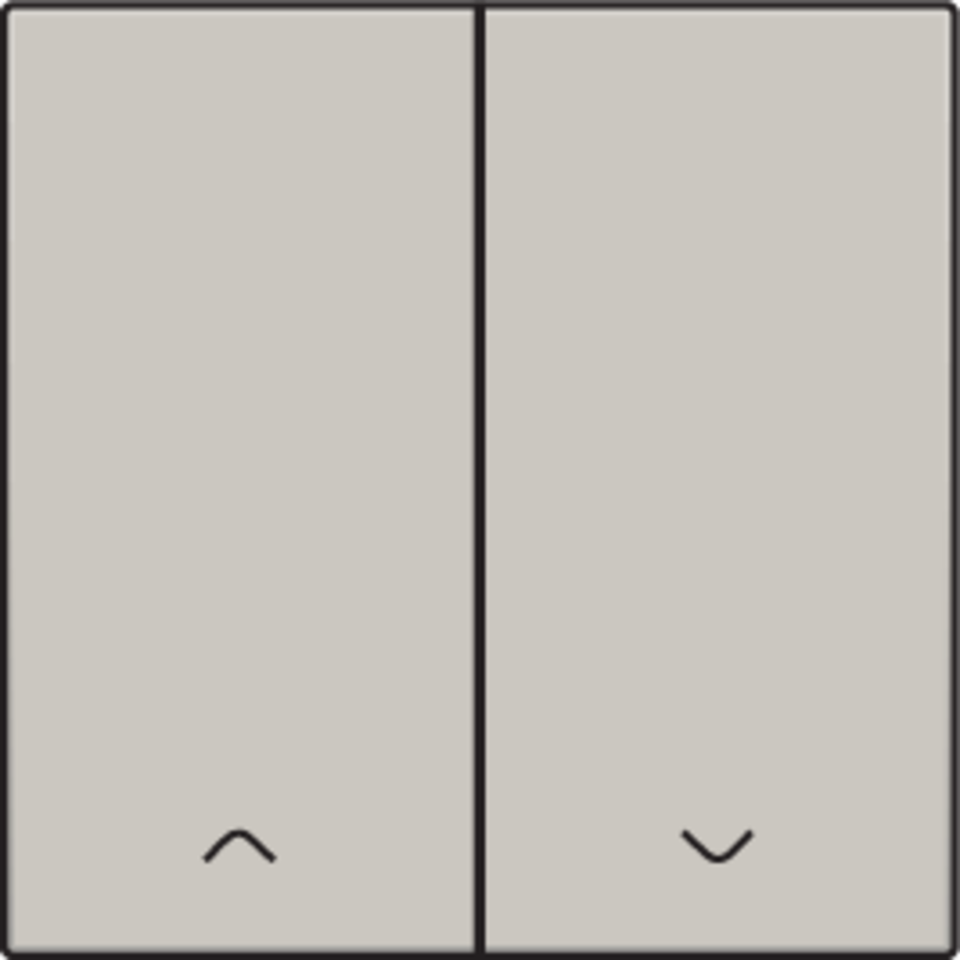 Niko 102-31006: Afwerkingsset voor dubbele elektronische rolluikschakelaar, light grey - Image 2