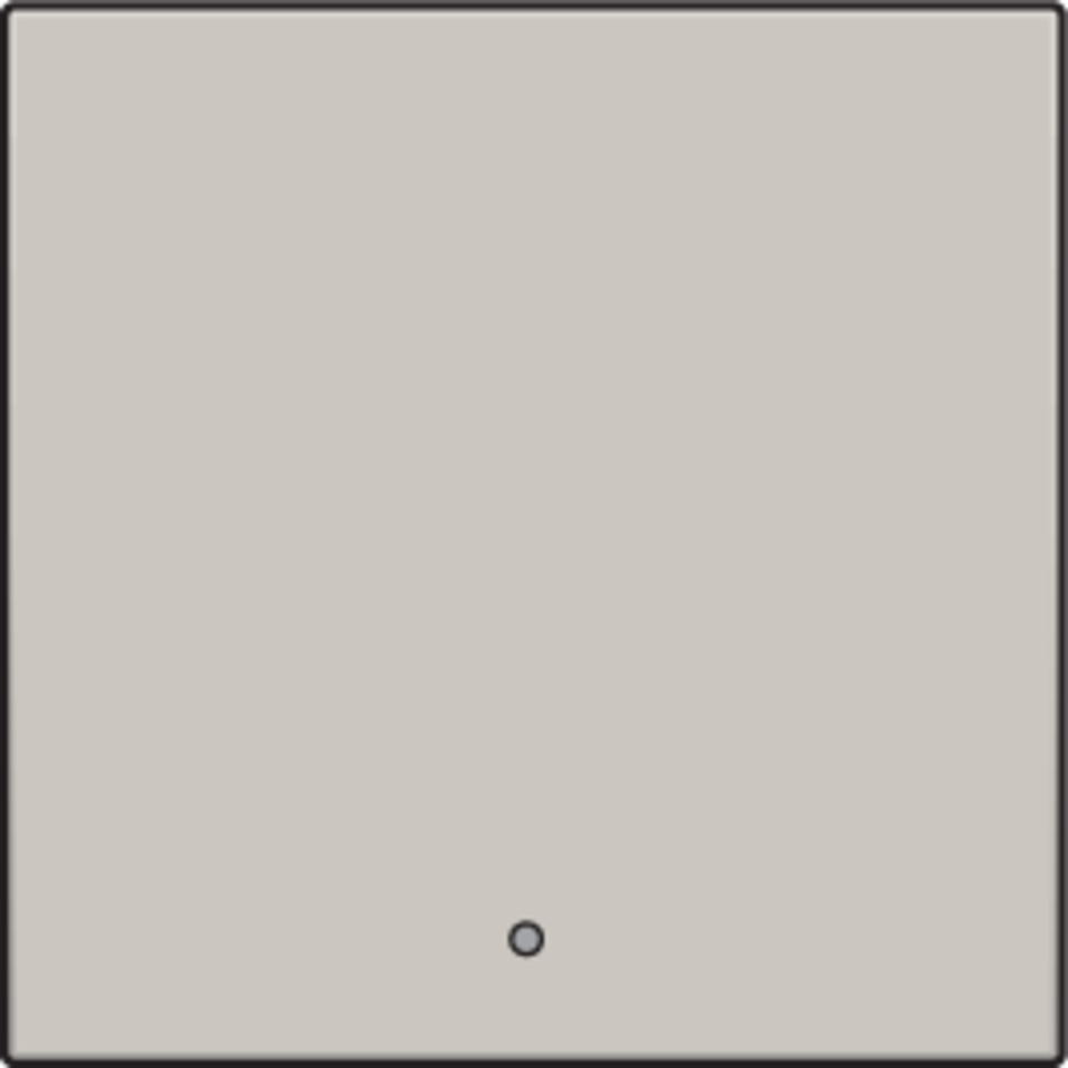 Niko 102-32002: Afwerkingsset met lens voor een enkelvoudige elektronische schakelaar of drukknop, light grey - Image 2