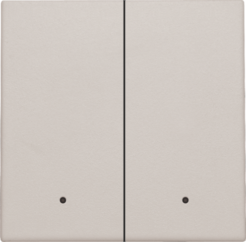 Afwerkingsset met lens voor dubbele elektronische schakelaar