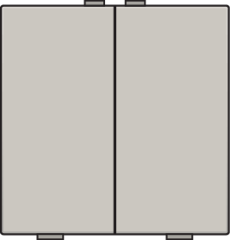 Niko 102-51002: Tweevoudige drukknop voor Niko Home Control, light grey - Image 2