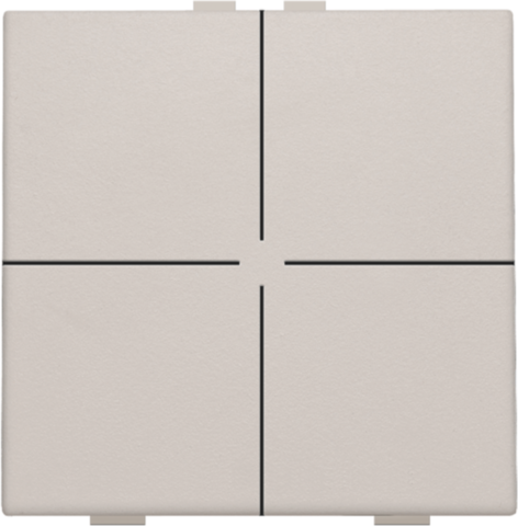 Viervoudige drukknop voor Niko Home Control, light grey