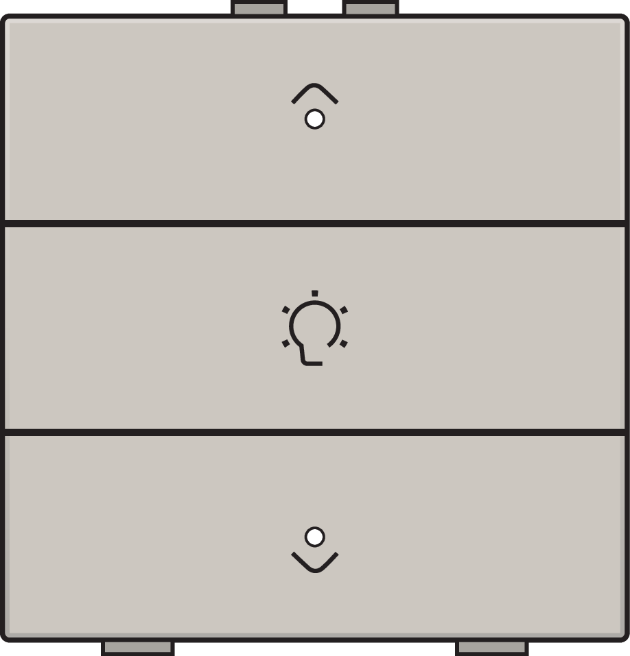 Niko 102-52043: Enkelvoudige dimbediening voor Niko Home Control met leds, light grey - Image 2