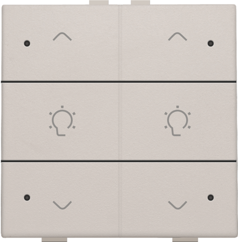 Dubbele dimbediening met led voor Niko Home Control, light g