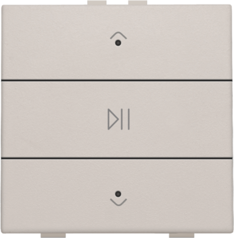 Enkelvoudige audiobediening met leds voor Niko Home Control,