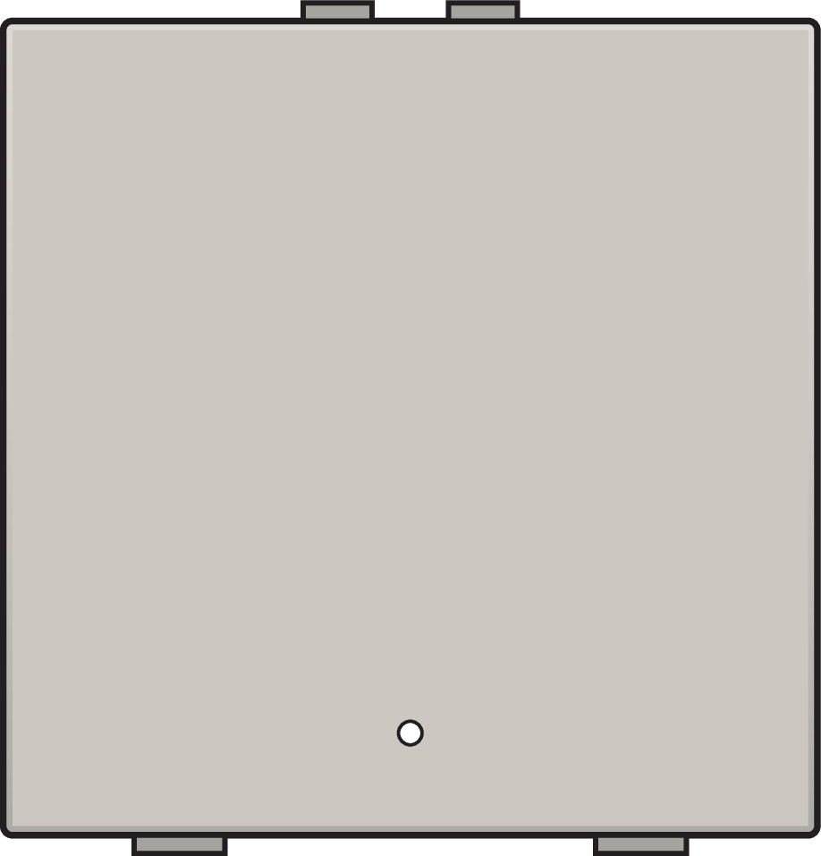 Niko 102-52201: Enkelvoudige drukknop met led en comfortsensoren voor Niko Home Control, light grey - Image 2