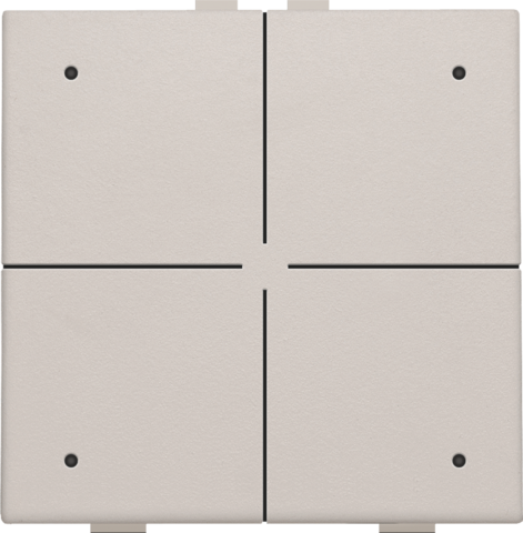 Viervoudige drukknop met leds en comfortsensoren voor Niko H