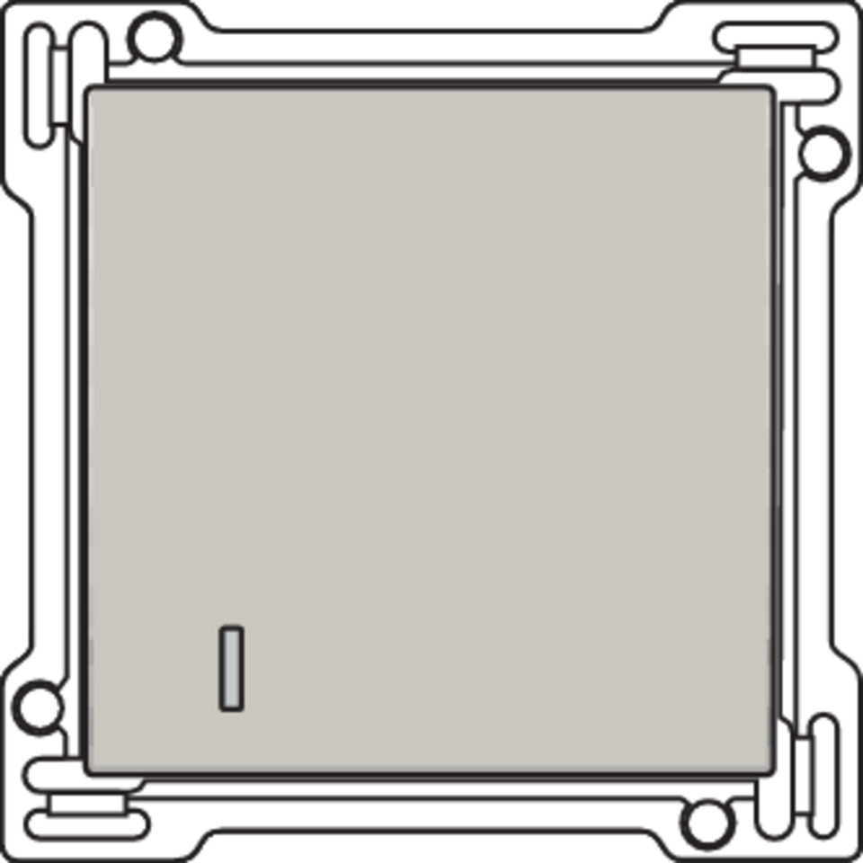 Niko 102-61901: Afwerkingsset voor hotelkaartschakelaar, light grey - Image 2