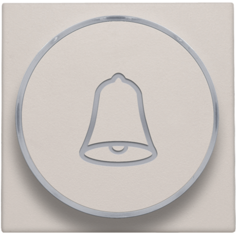 Afwerkingsset met doorschijnende ring met belsymbool voor dr