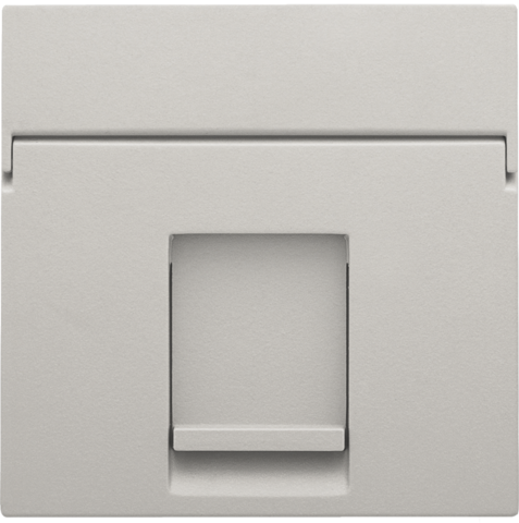 Centraalplaat data 1x RJ, light grey