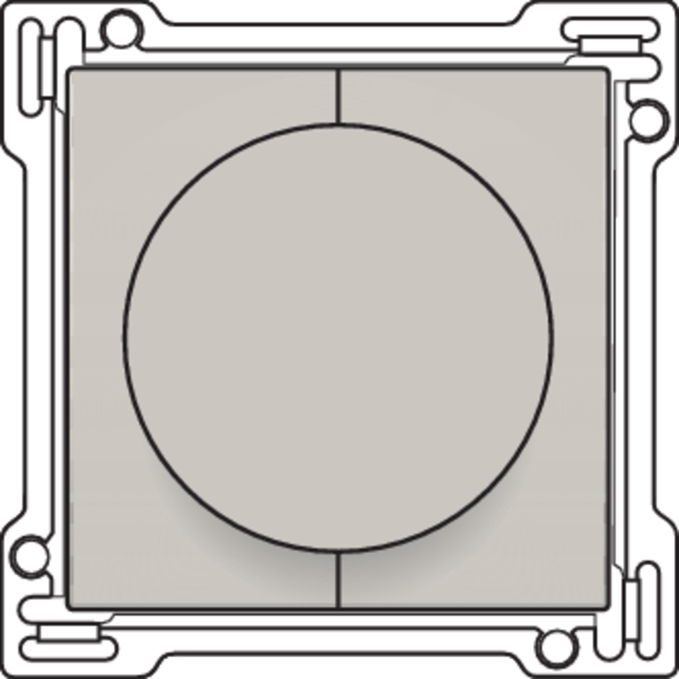 Niko 102-65938: Afwerkingsset 1-0-2 voor draaischakelaar voor motoren, light grey - Image 2