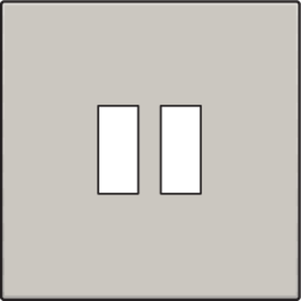 Niko 102-68001: Afwerkingsset voor dubbele USB-A-lader, light grey - Image 2