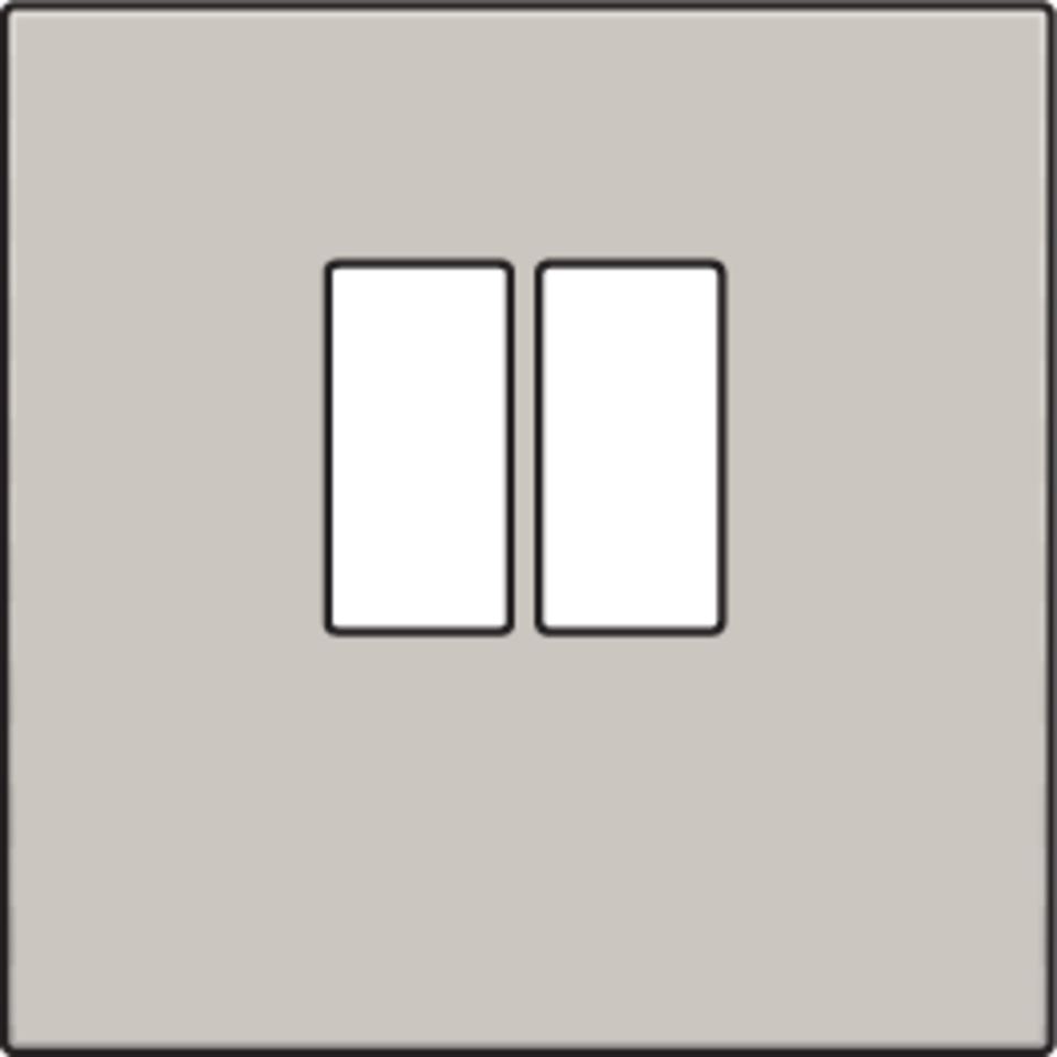 Niko 102-69801: Afwerkingsset voor enkelvoudige luidsprekeraansluiting, light grey - Image 2