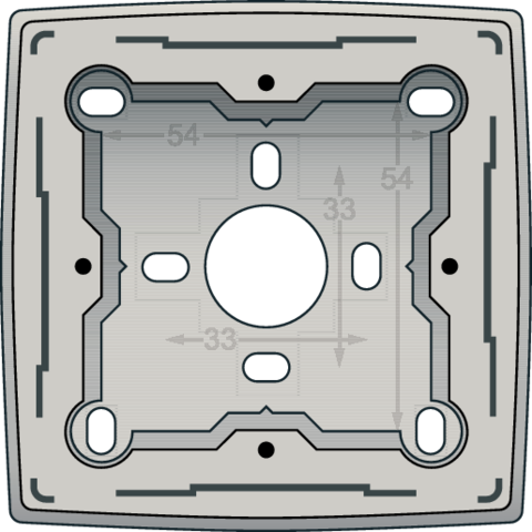 Niko 102-77100: Enkele opbouwdoos voor alle inbouwapparaten uit de Niko Original-reeks, light grey