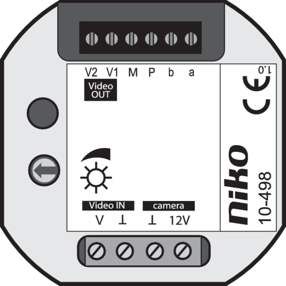 Niko 10-498: Niko Toegangscontrole - videozender voor koppeling van een externe camera aan het systeem - Image 2