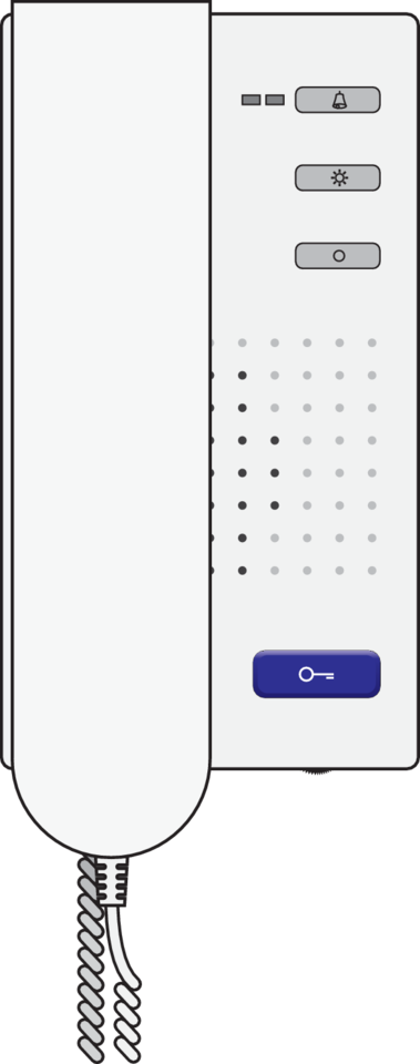 Niko 10-505: Compacte deurtelefoon voor opbouw, wit - Image 2
