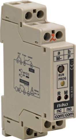 Niko 10-830: Niko Toegangscontrole - universeel extern relais voor montage op DIN-rail