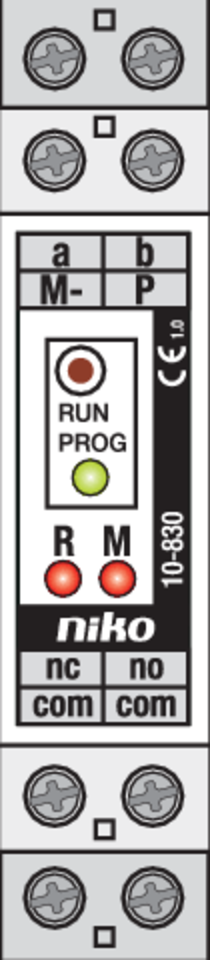Niko 10-830: Niko Toegangscontrole - universeel extern relais voor montage op DIN-rail - Image 2