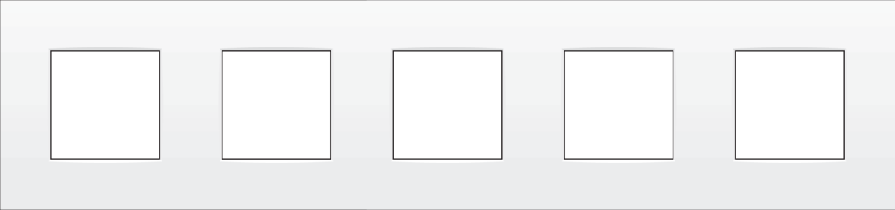 Niko 120-76005: Vijfvoudige afdekplaat, 71 mm centerafstand, Niko Intense white - Image 2