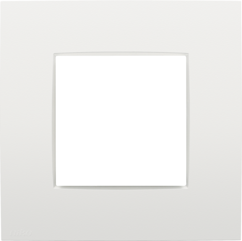 Enkelvoudige afdekplaat, Niko Intense white