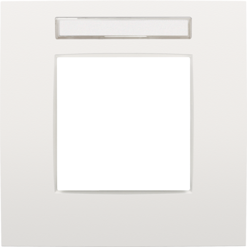 Enkelvoudige afdekplaat met transparant tekstveld, Niko Inte