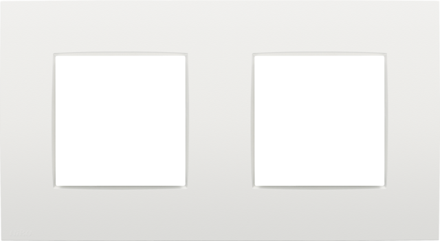 Tweevoudige afdekplaat met 71 mm centerafstand, Niko Intense