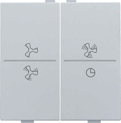 Tweevoudige toets met ventilatoropdruk 0 t.e.m. 3 voor draad