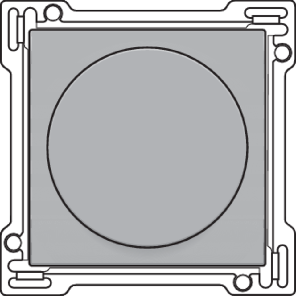 Niko 121-31000: Afwerkingsset voor draaiknopdimmer of snelheidsregelaar, incl. draaiknop, sterling coated - Image 2