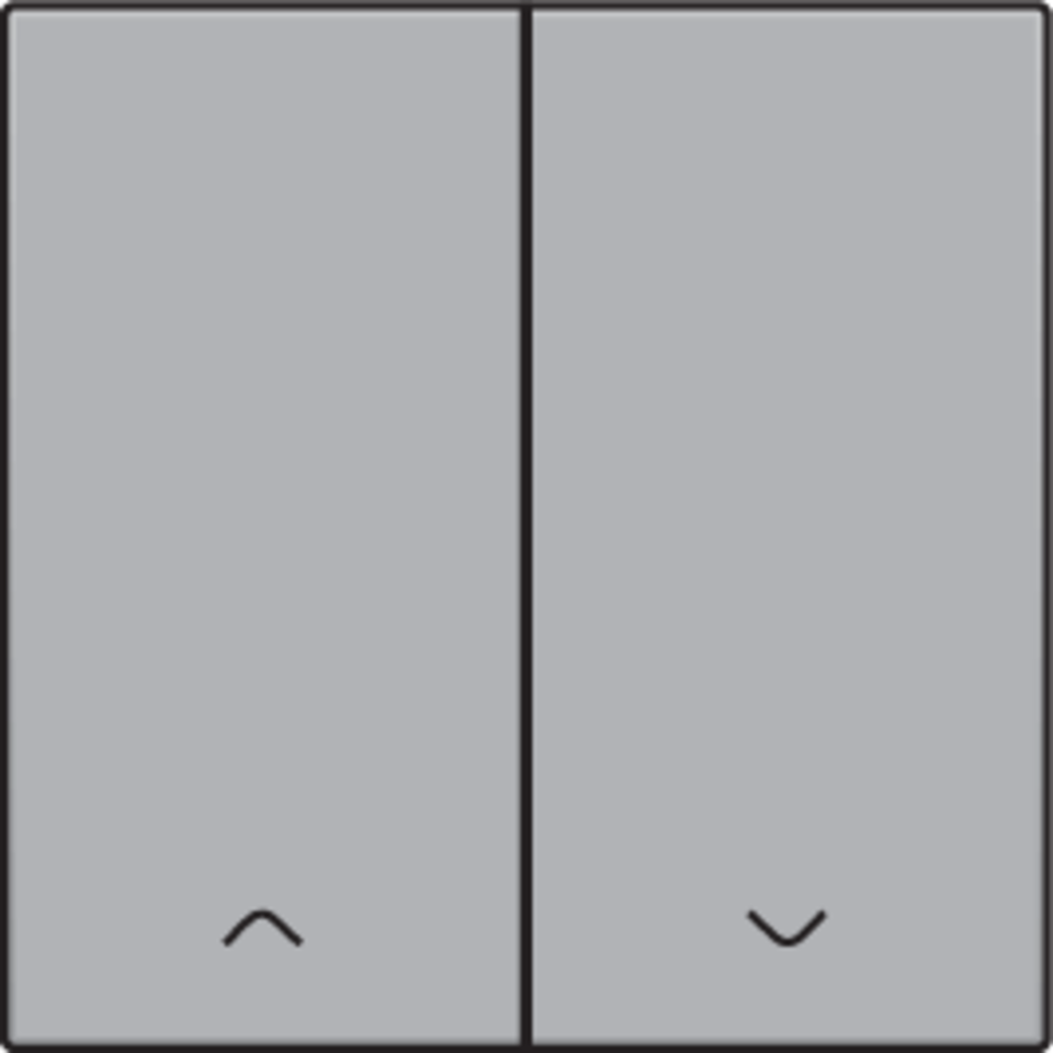 Niko 121-31006: Afwerkingsset voor dubbele elektronische rolluikschakelaar, sterling coated - Image 2