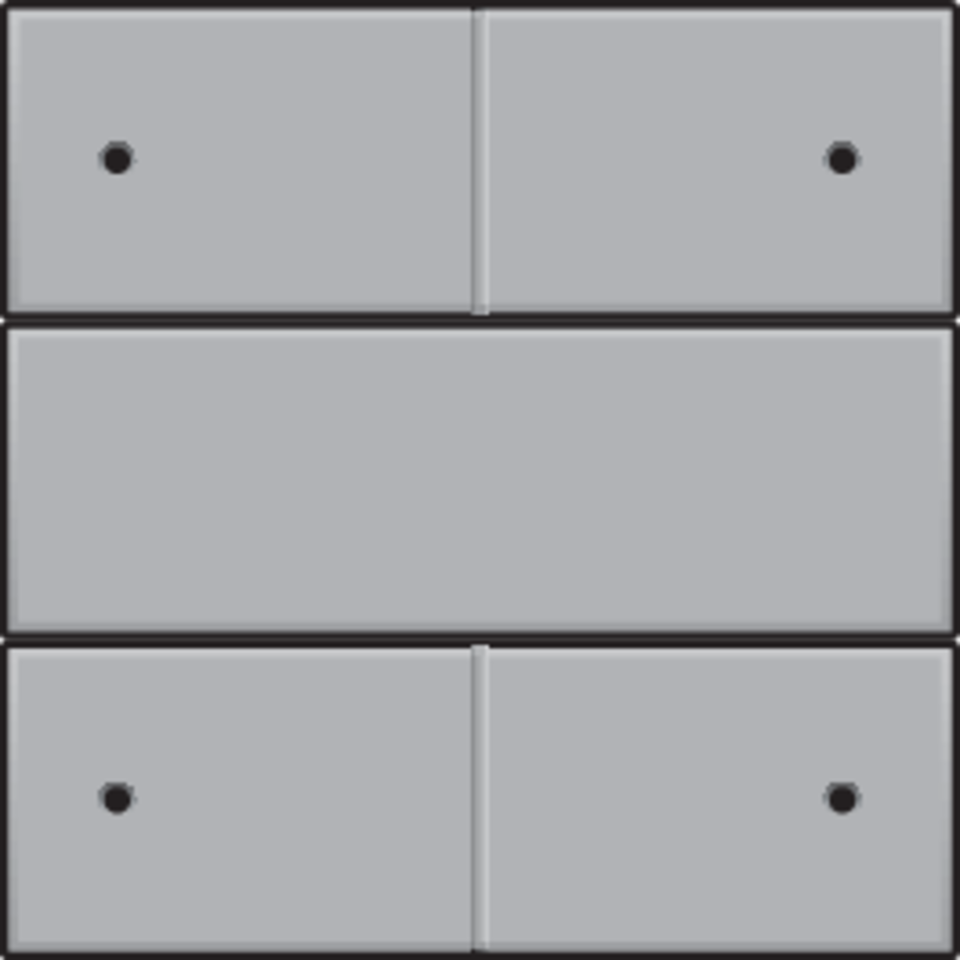 Niko 121-40150: Afwerkingsset voor 4-voudige potentiaalvrije drukknop 24 V met leds, sterling coated - Image 2