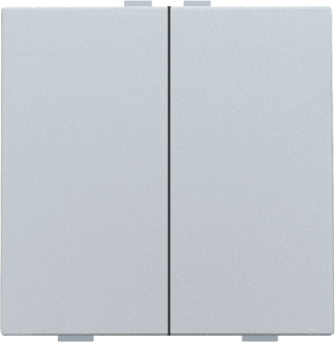 Tweevoudige drukknop voor Niko Home Control, sterling coated