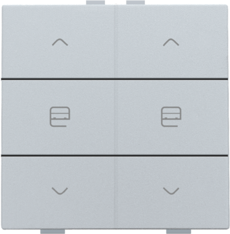 Dubbele motorsturingsbediening voor Niko Home Control, sterl