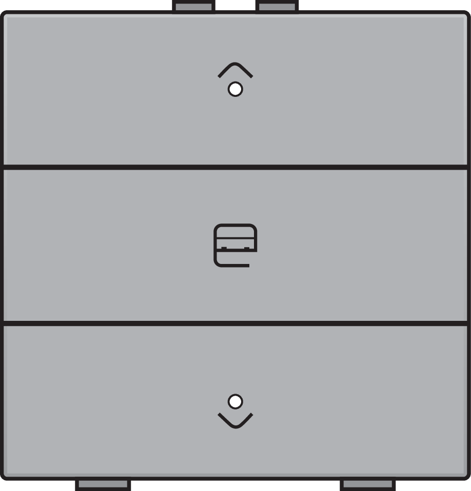 Niko 121-52033: Enkelvoudige motorsturingsbediening met led voor Niko Home Control, sterling coated - Image 2