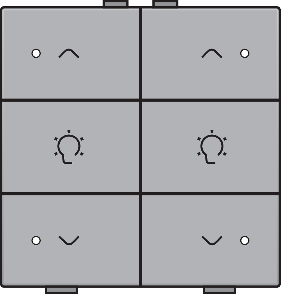 Niko 121-52046: Dubbele dimbediening met led voor Niko Home Control, sterling coated - Image 2