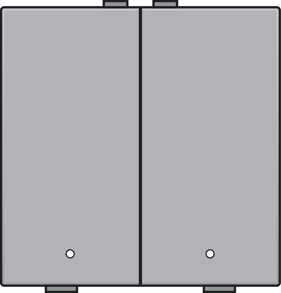 Niko 121-52202: Tweevoudige drukknop met leds en comfortsensoren voor Niko Home Control, sterling coated - Image 2