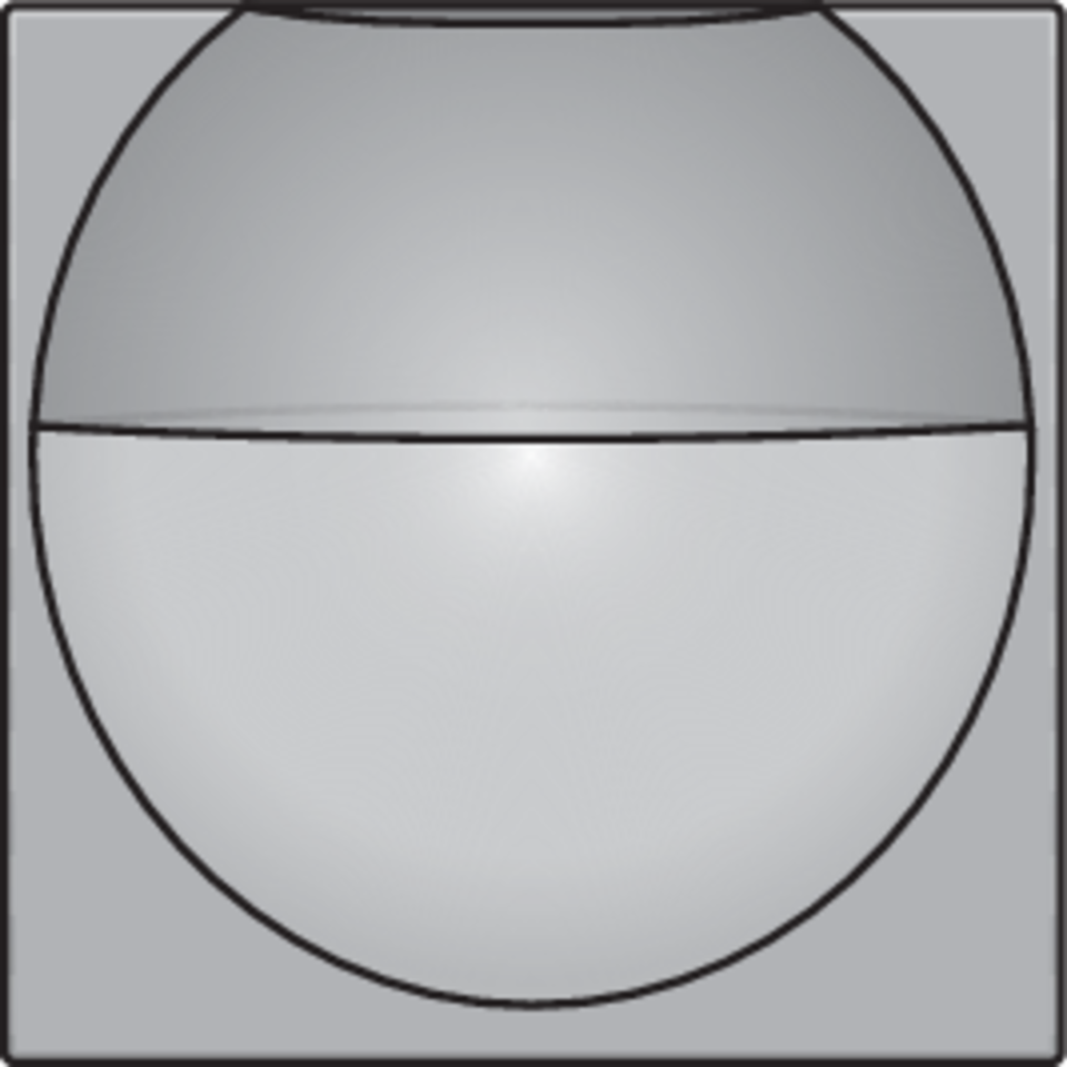 Niko 121-55511: Afwerkingsset voor wandbewegingsmelder voor Niko Home Control, sterling coated - Image 2