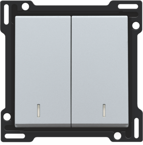 Afwerkingsset met dubbele lens voor serieschakelaar, wissels