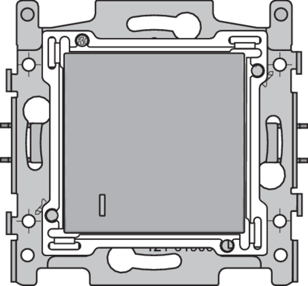 Niko 121-61900: Hotelkaartschakelaar, sokkel, schroefklemmen en afwerkingsset sterling coated - Image 2
