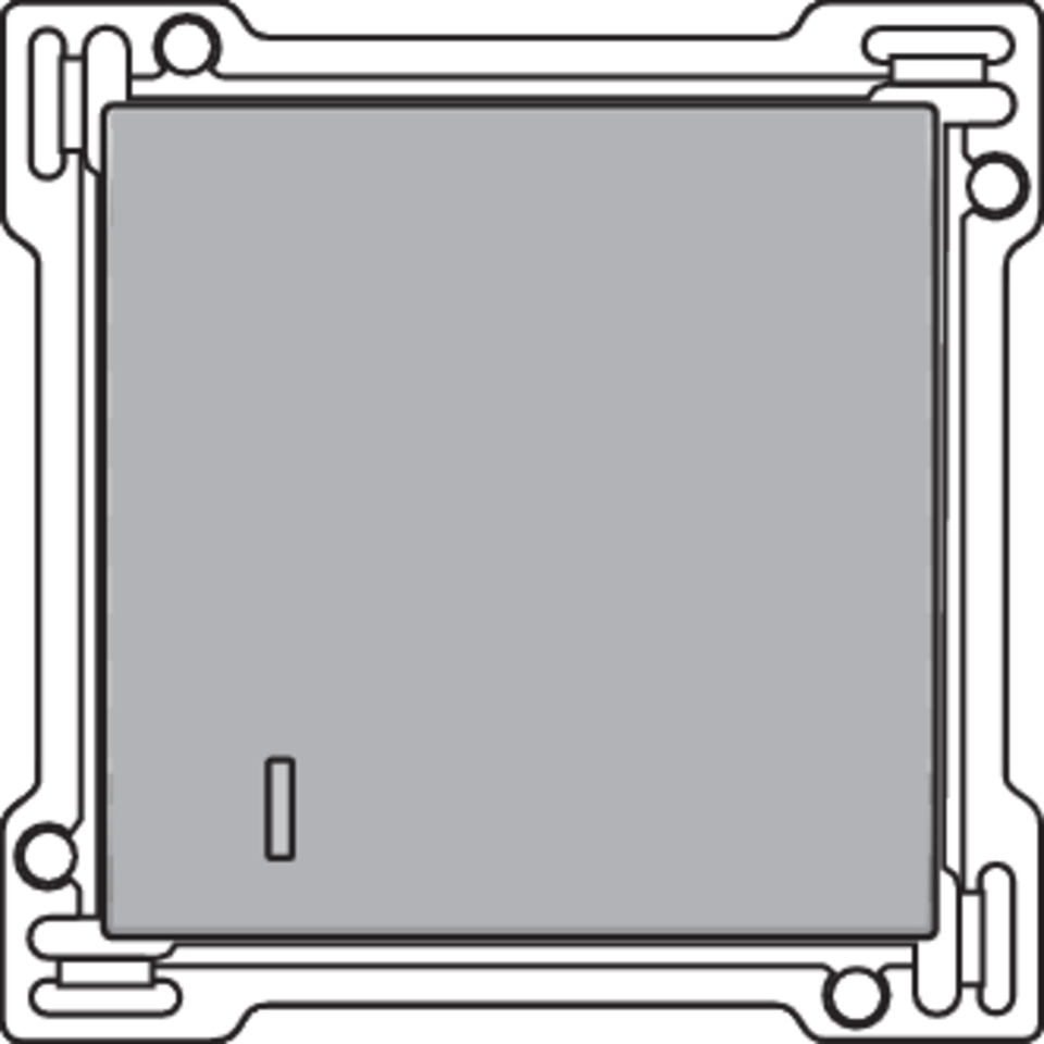 Niko 121-61901: Afwerkingsset voor hotelkaartschakelaar, sterling coated - Image 2