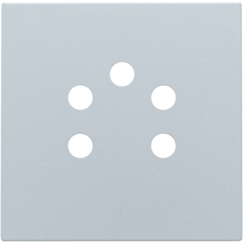 Afwerkingsset voor 5-polige telefooncontactdoos, sterling co