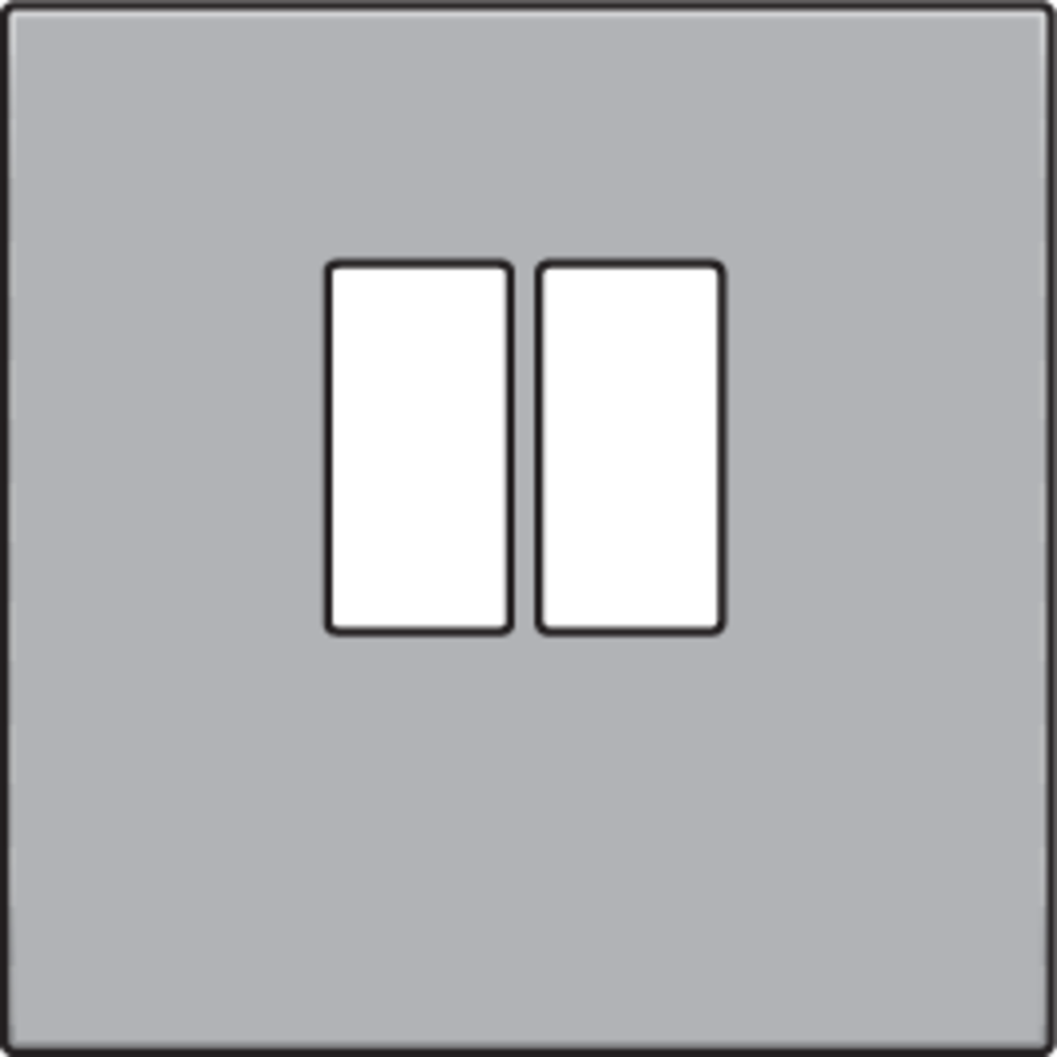 Niko 121-69801: Afwerkingsset voor enkelvoudige luidsprekeraansluiting, sterling coated - Image 2