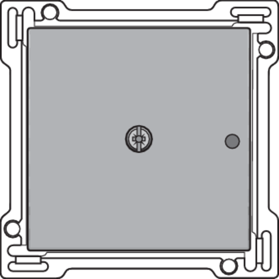 Niko 121-77001: Afwerkingsset voor 1-kanaals inbouw RF-ontvanger met enkelpolig (potentiaalvrij) schakelcontact of inbouw RF-ontvanger met rolluikfunctie, sterling coated - Image 2