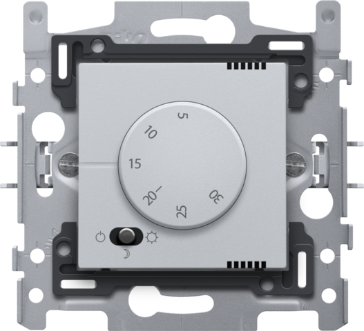 Niko 121-88000: Elektronische thermostaat, sterling coated