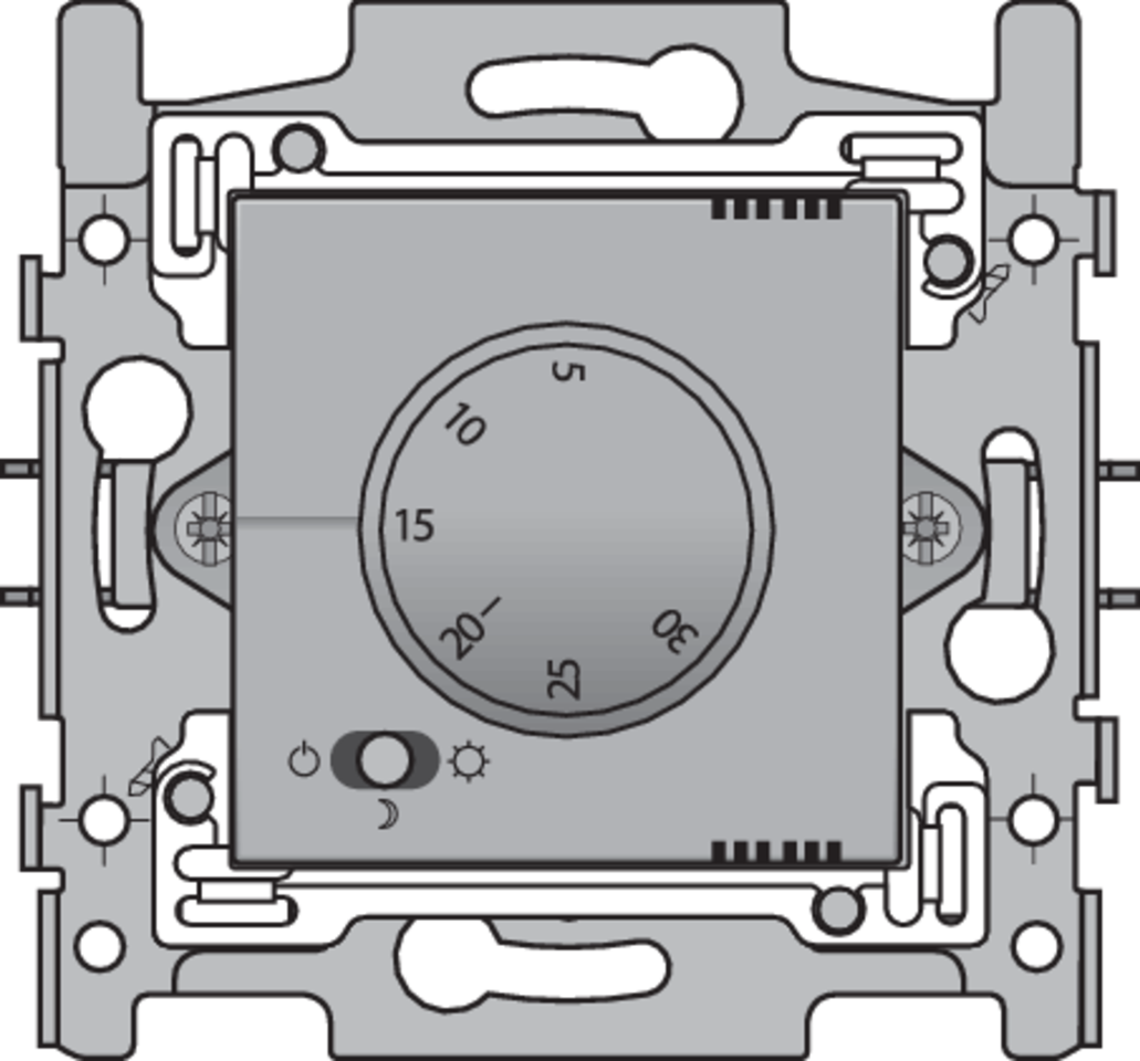 Niko 121-88000: Elektronische thermostaat, sterling coated - Image 2