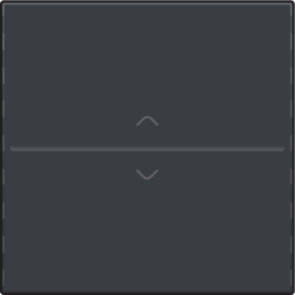 Niko 122-00004: Enkelvoudige toets met pijltjes 'op' en 'neer' voor draadloze schakelaar of drukknop met 2 bedieningsknoppen, anthracite coated - Image 2