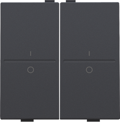 Tweevoudige toets met opdruk I en 0 voor draadloze schakelaa