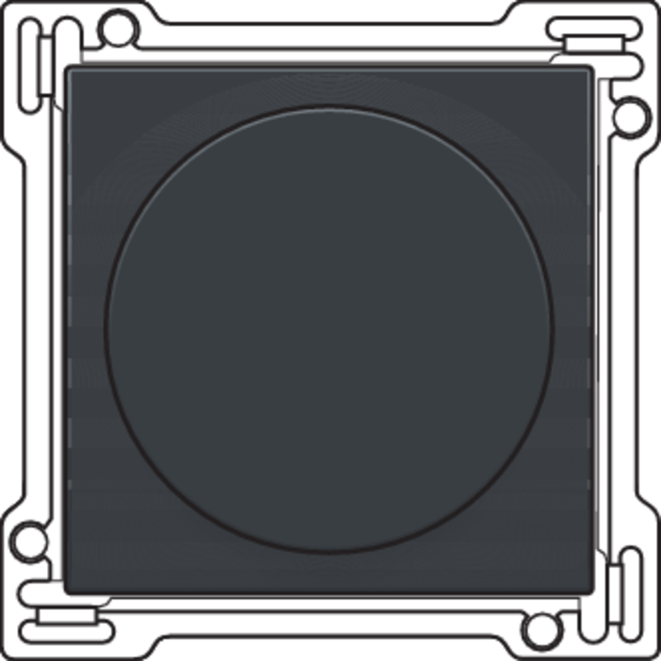 Niko 122-31000: Afwerkingsset voor draaiknopdimmer of snelheidsregelaar, incl. draaiknop, anthracite coated - Image 2